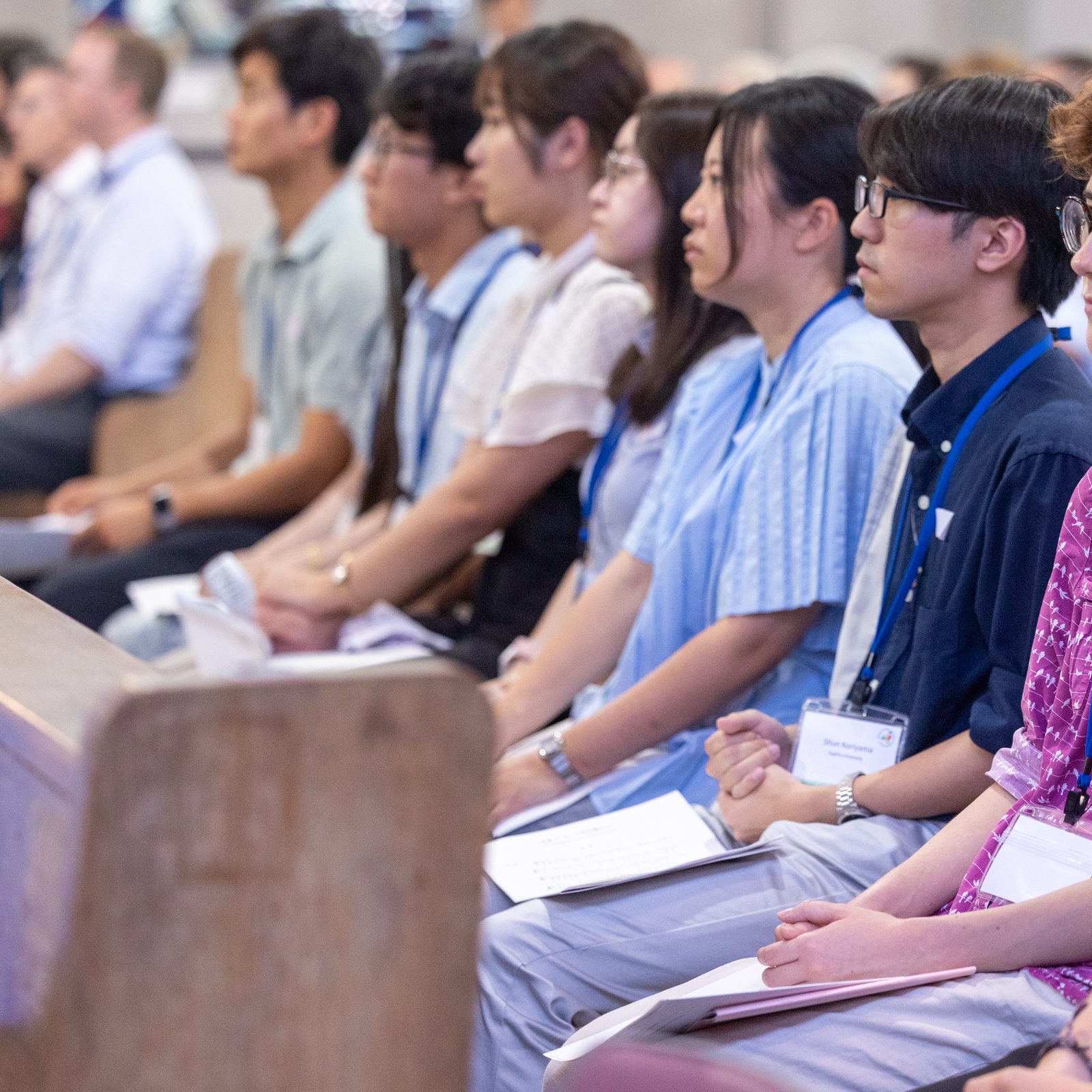Students participating in a Pilgrimage of Peace coinciding with the 80th anniversary of the U.S. atomic bombings of Hiroshima and Nagasaki, Japan, attend a Peace Memorial Mass on Aug. 5, 2025 at the Memorial Cathedral for World Peace in Hiroshima. (Catholic Standard photo by Mihoko Owada)