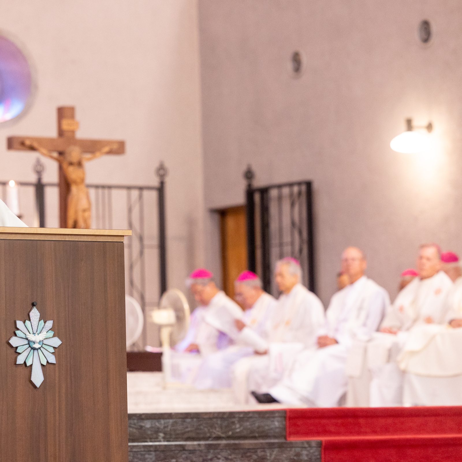 Cardinal Blase J. Cupich of Chicago gives the homily at a Mass on Aug. 6, 2025 at the World Peace Memorial Cathedral in Hiroshima, Japan, for the Victims of the Atomic Bombing. (Catholic Standard photo by Mihoko Owada)