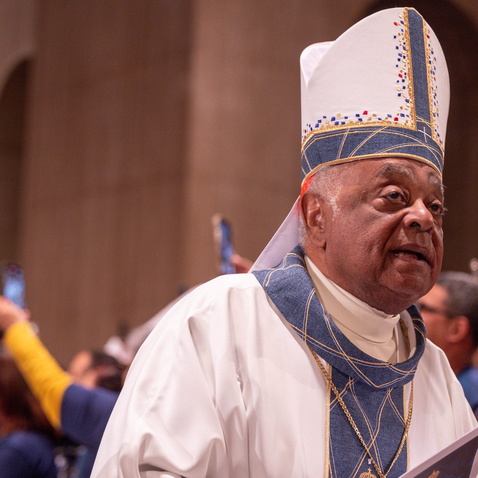 Washington Cardinal Wilton Gregory was a concelebrant at the Sept. 14 dedication Mass for the new Oratory of Our Lady of Aparecida at the National Shrine. (Catholic Standard photo by Mihoko Owada)