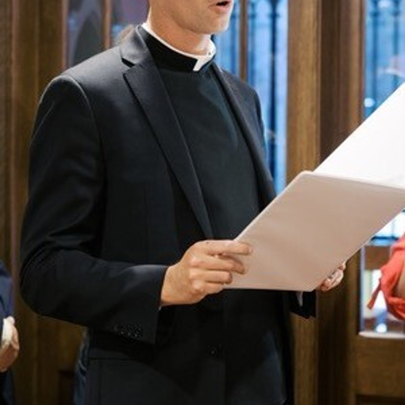 Father Charles Gallagher, the pastor of Immaculate Conception Parish in Washington, D.C., speaks during the blessing of the parish office and its Frassati Chapel on Aug. 9, 2025. The Frassati Chapel is named for Blessed Pier Giorgio Frassati, who will be canonized by Pope Leo XIV on Sept. 7, 2025. (Photo for Immaculate Conception Parish by Steve Dalgetty)