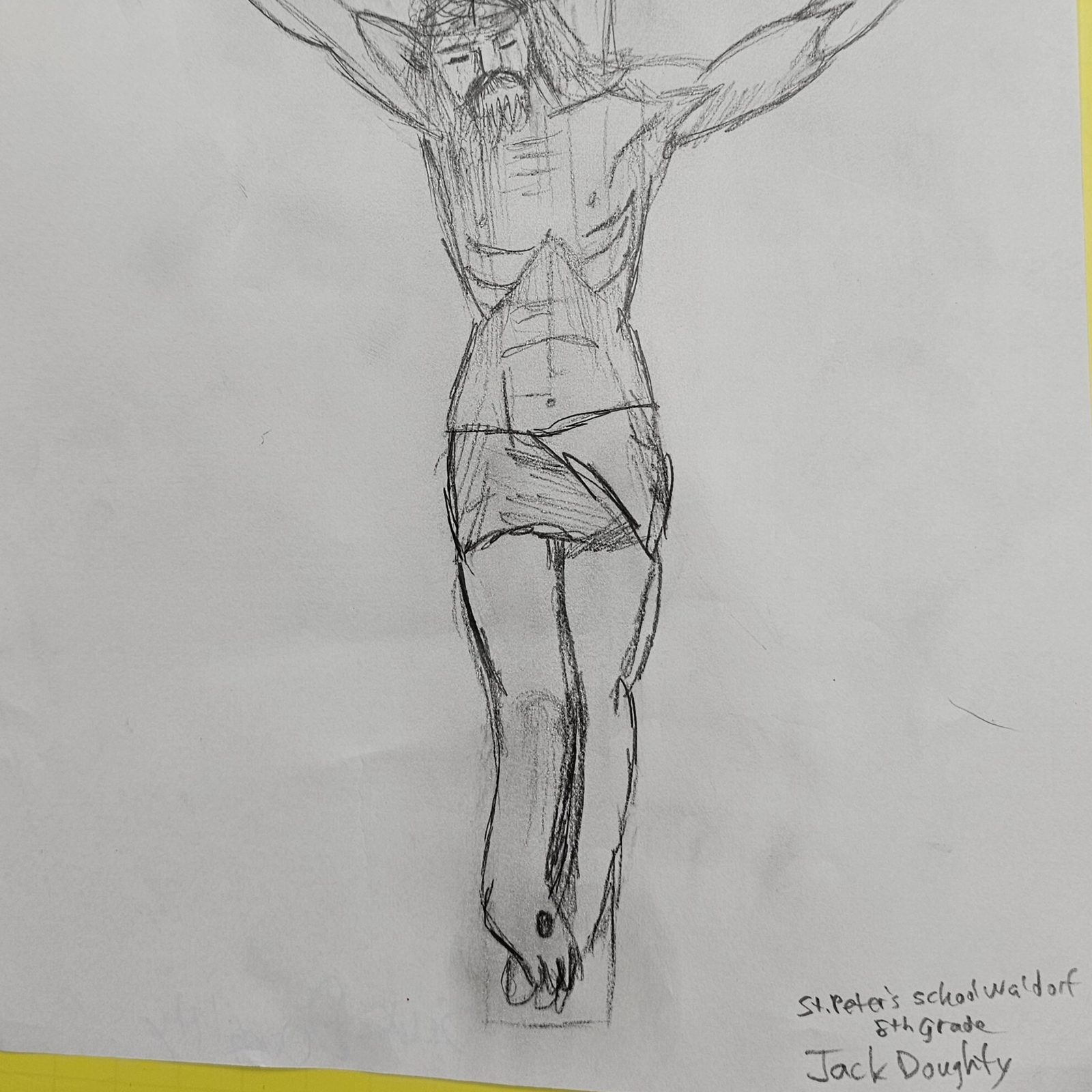 Artwork by Jack Doughty, eighth grade, St. Peter’s School, Waldorf