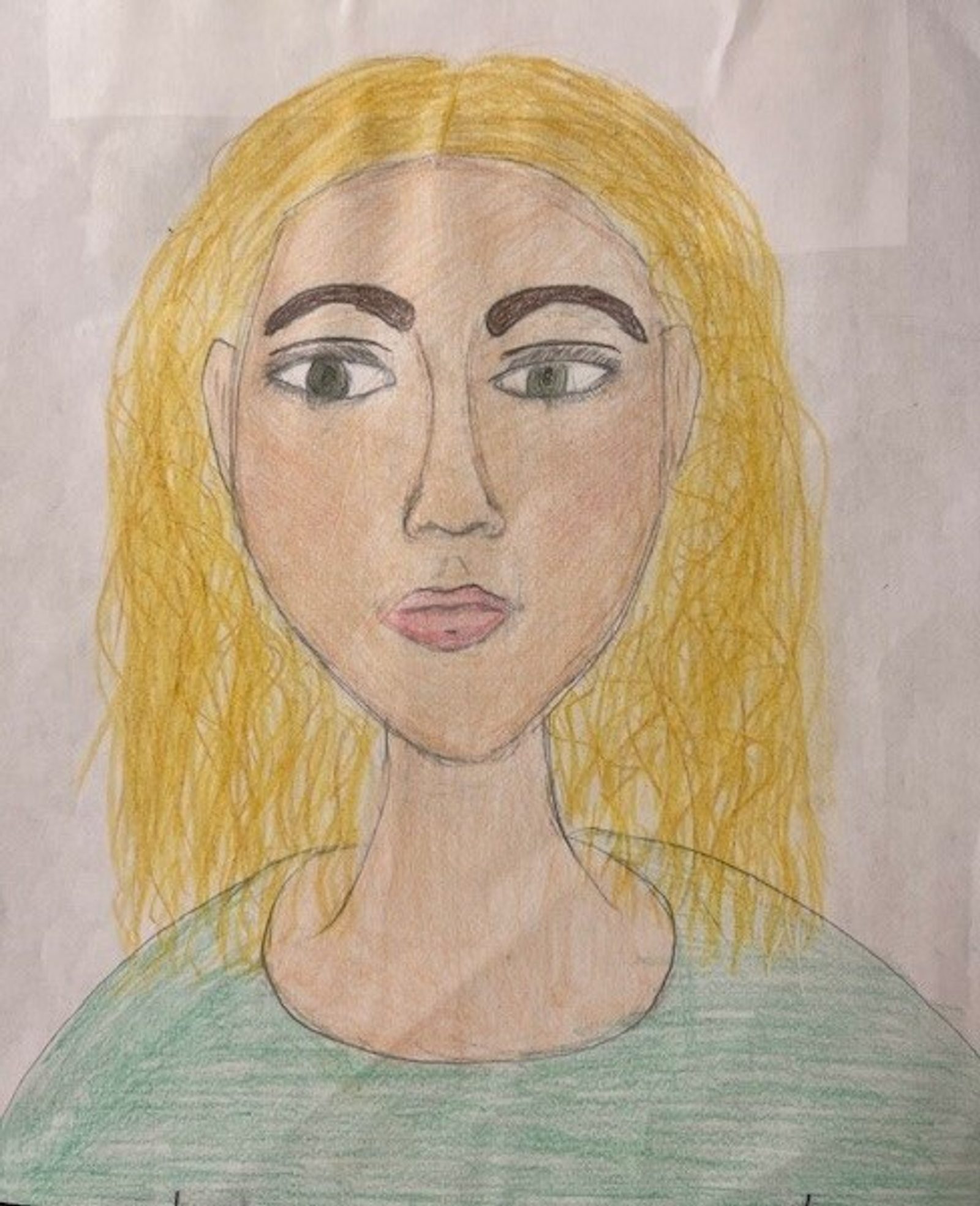 “My mom is really nice, this is what I admire about her. She can make anyone laugh even if she is not trying to. She has the most beautiful blonde curly hair with perfect curls. I always admire how she is ready for anything. Last but not least, she is always there for you, just like Mary.” – Artwork and writing by Kaleesi Calacino, sixth grade, Cardinal Hickey Academy, Owings