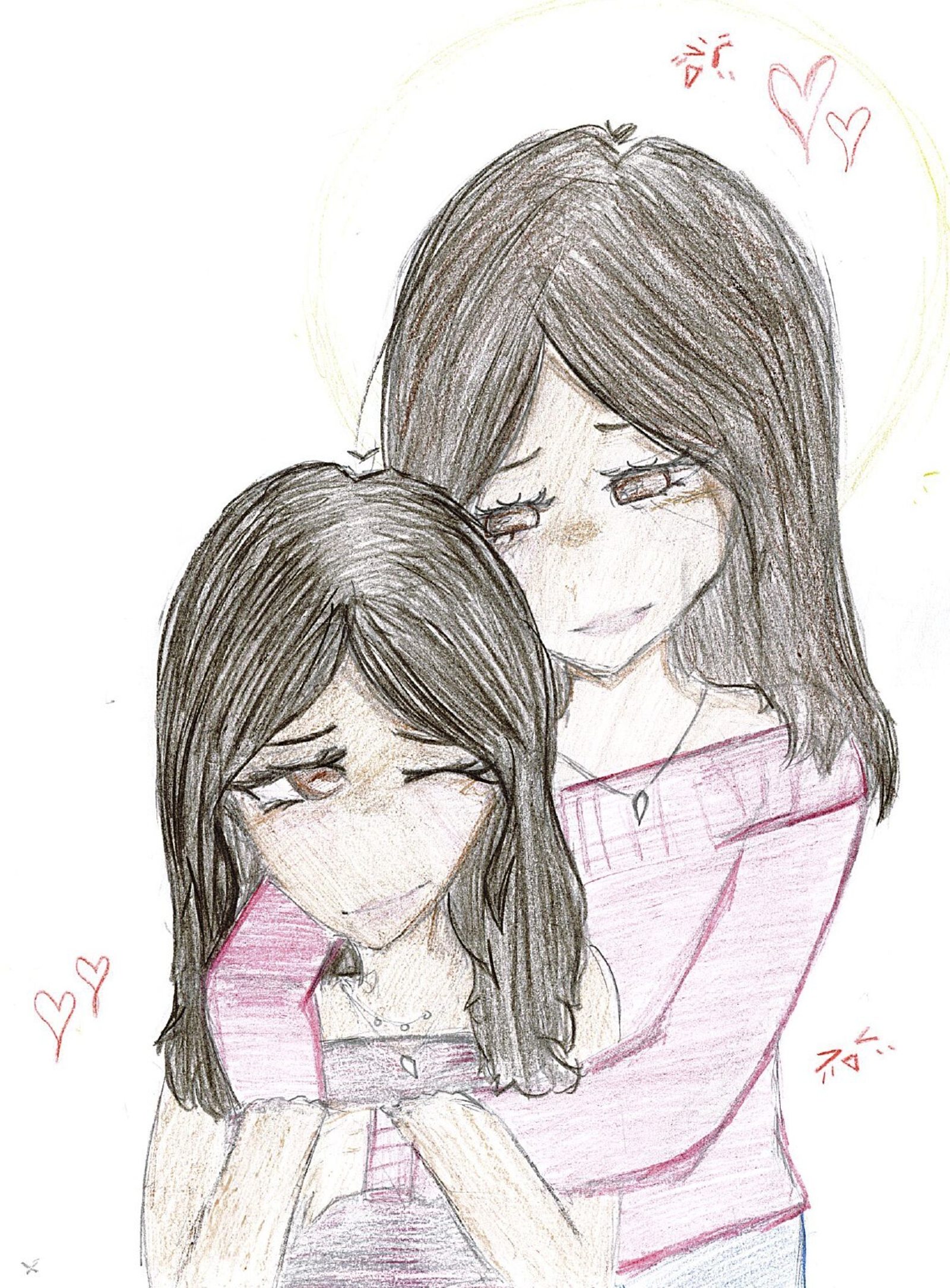 “How could I not love the person who gave birth to me, someone who took care of me my whole life? I love my mom no matter what. I will always love her… Even her cooking makes her a great and wonderful mother.” – Artwork and writing by Maya Hipolito, seventh grade, St. Columba School, Oxon Hill