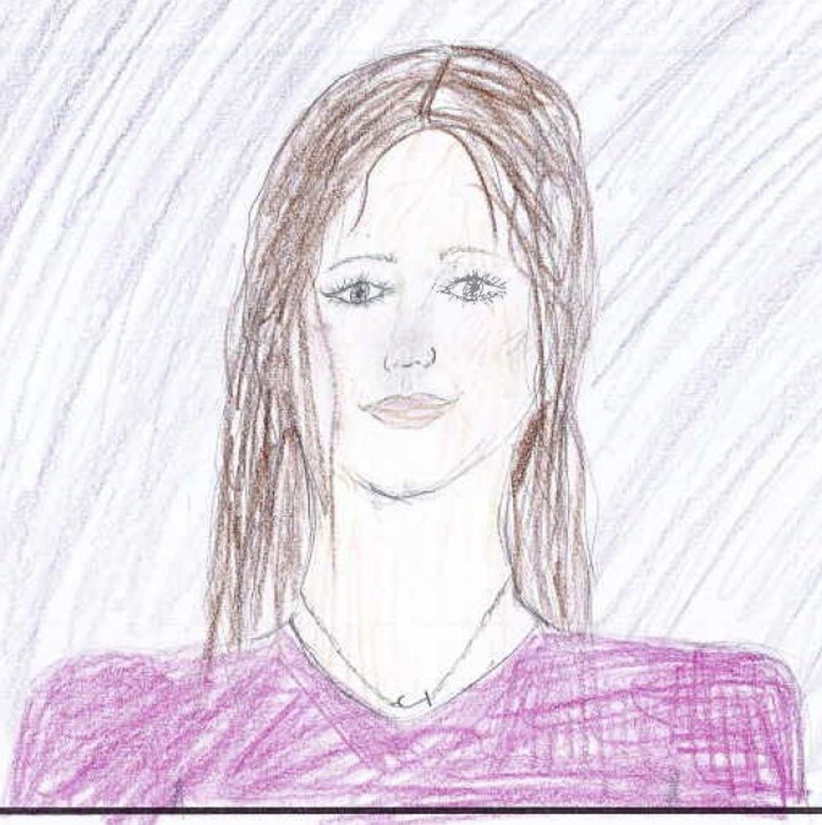 “I admire so many things about my mother. She is a single mom and works so hard to care for my brother and me. She is strong inside and out and knows how to deal with hard situations. I know I can go to her for anything, because she always knows what to say. She is my role model, and I love and admire her. – Artwork and writing by Stella Long, seventh grade, St. Elizabeth School, Rockville