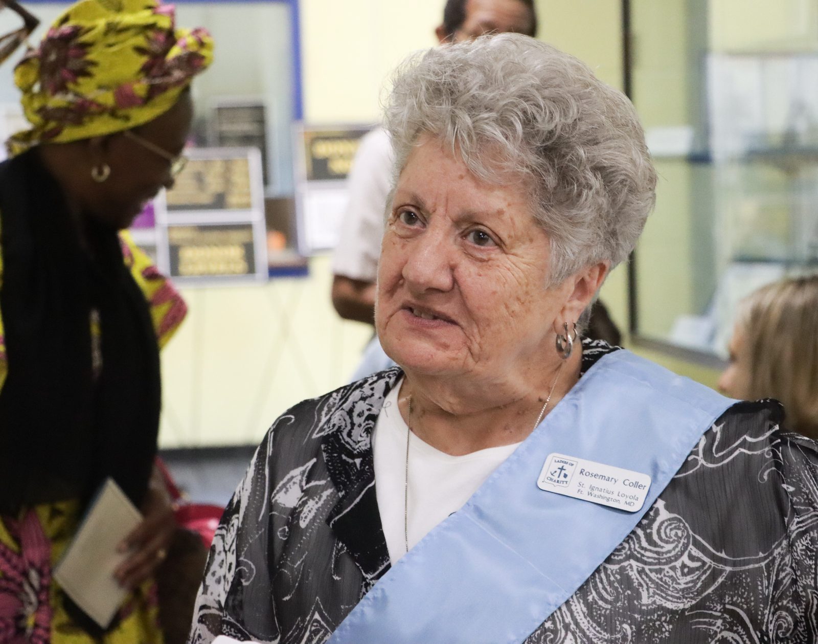 Rosemary Coller has been a member of St. Ignatius Parish in Oxon Hill for 50 years and serves in a variety of ministries there, including with the Ladies of Charity. The parish marked the 175th anniversary of the founding of St. Ignatius Church with a Mass and reception on July 28, 2024. (Catholic Standard photo by Javier Diaz)