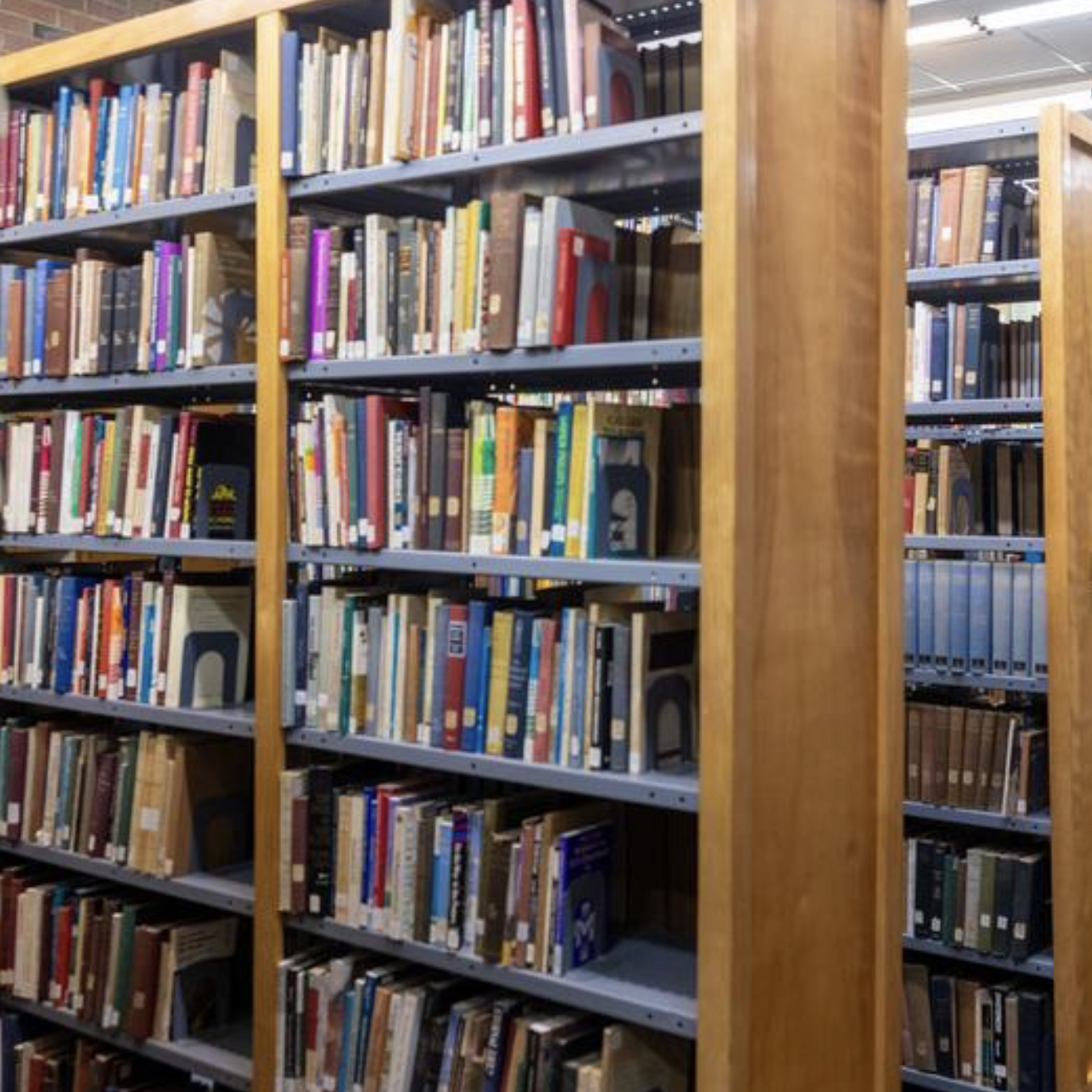 The library of St. Anselm's Abbey in Washington, D.C., includes about 40,000 books in its collection. (Catholic Standard photo by Mihoko Owada)