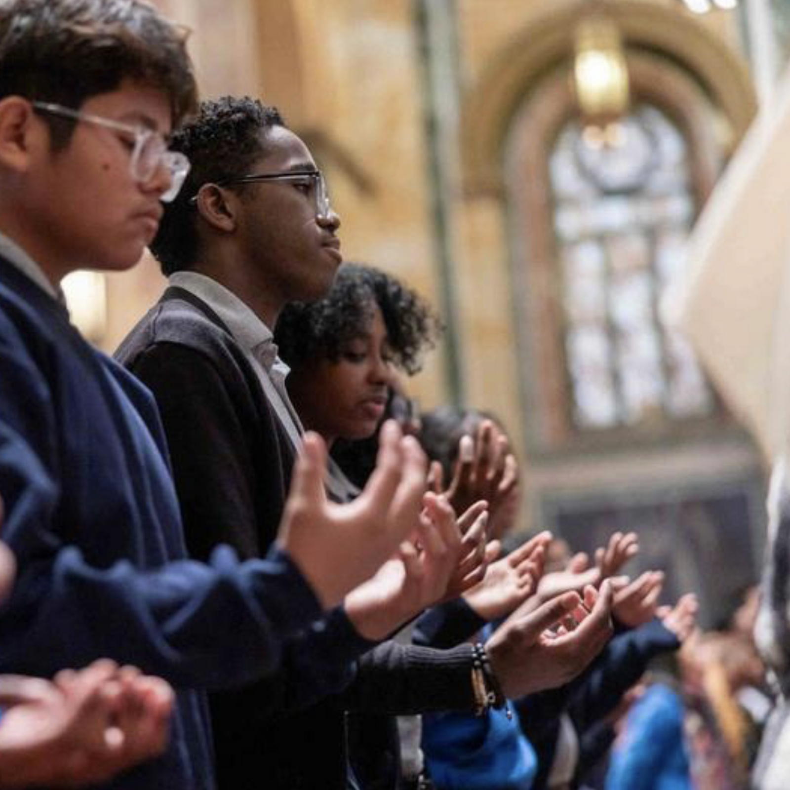 Young people participate in the annual Youth Mass for Life on Jan. 23, 2026 at the Cathedral of St. Matthew the Apostle in Washington. The Mass was held prior to the annual national March for Life. (Catholic Standard photos by Mihoko Owada)