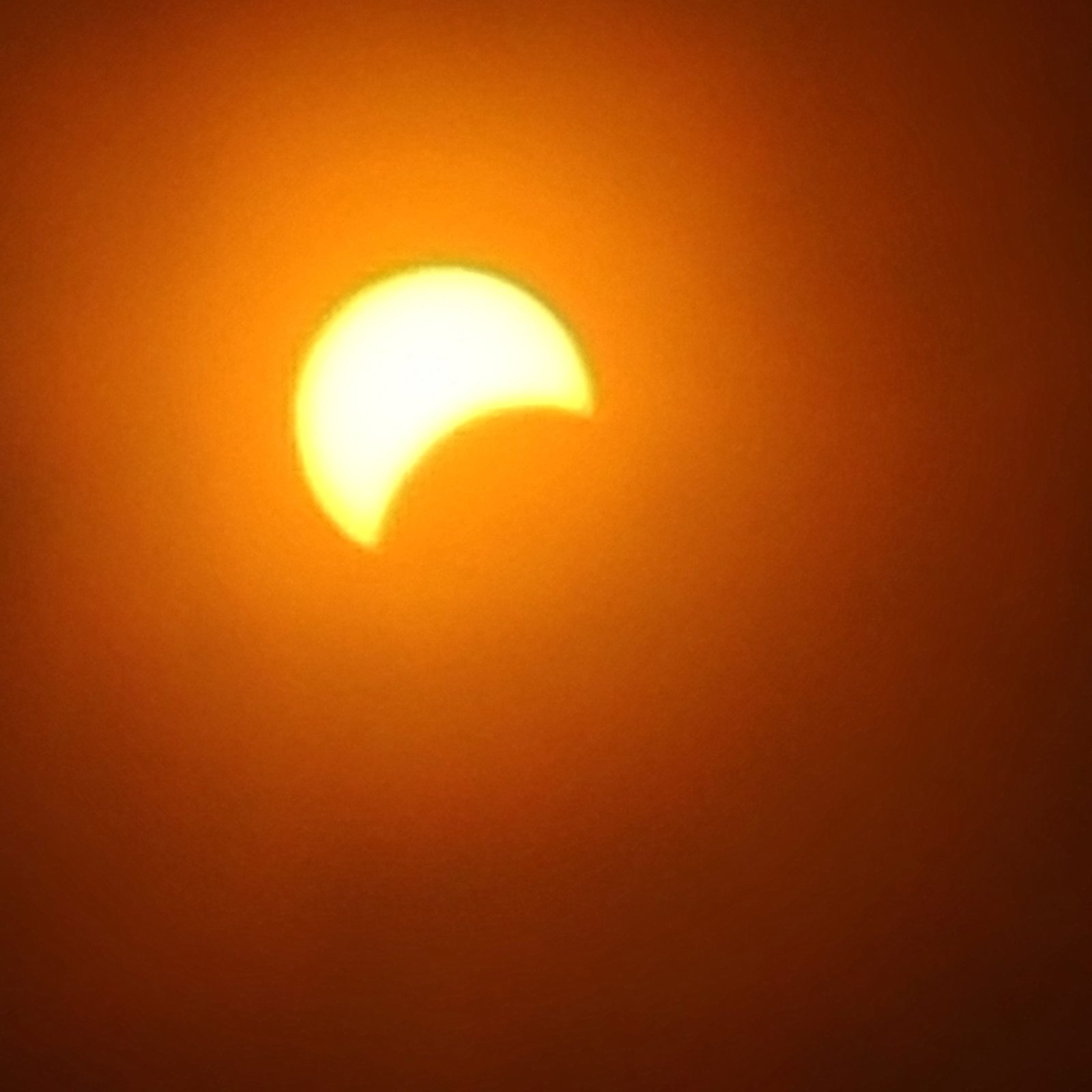 Views of the solar eclipse on April 8, 2024, as seen from outside the Archdiocesan Pastoral Center in Hyattsville, Maryland. (Photos by Stephen Wiley)