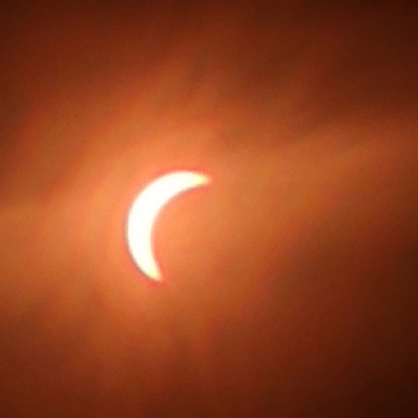 Views of the solar eclipse on April 8, 2024, as seen from outside the Archdiocesan Pastoral Center in Hyattsville, Maryland. (Photos by Stephen Wiley)