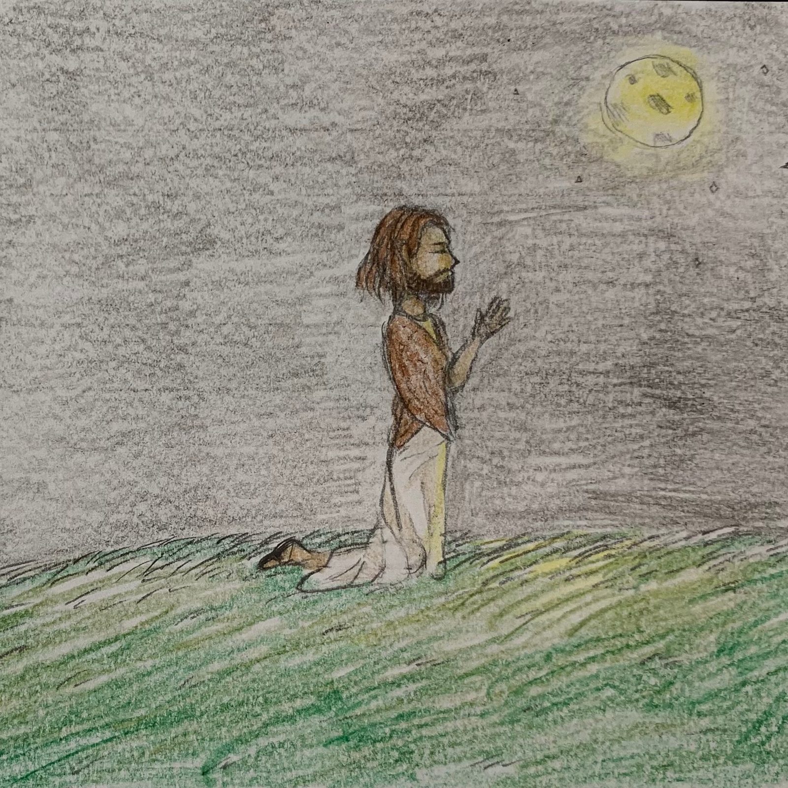 Artwork and writing by Taylor Lee, seventh grade, Little Flower School, Great Mills