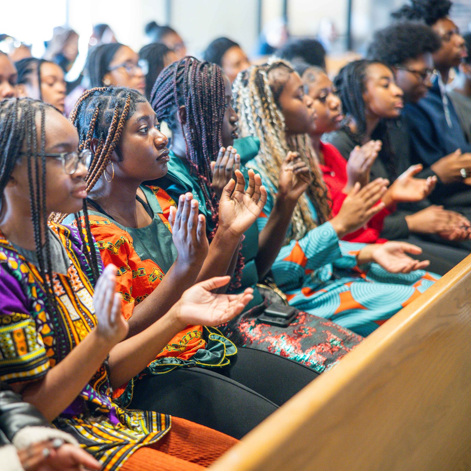 Members of the St. Joseph Youth Choir participate in the Mass to Commemorate Black History Month on Feb. 21, 2026 at St. Joseph Catholic Church in Largo, Maryland. (Catholic Standard photo by Andrew Biraj)