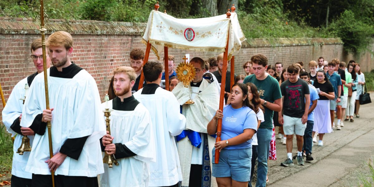 University of Maryland Catholic Terps celebrate canonization of St. Carlo Acutis with Adoration and veneration of first-class relic