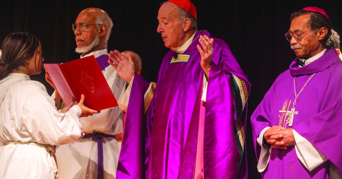 In first visit to Archbishop Carroll High School, cardinal urges students to ‘come closer to God’