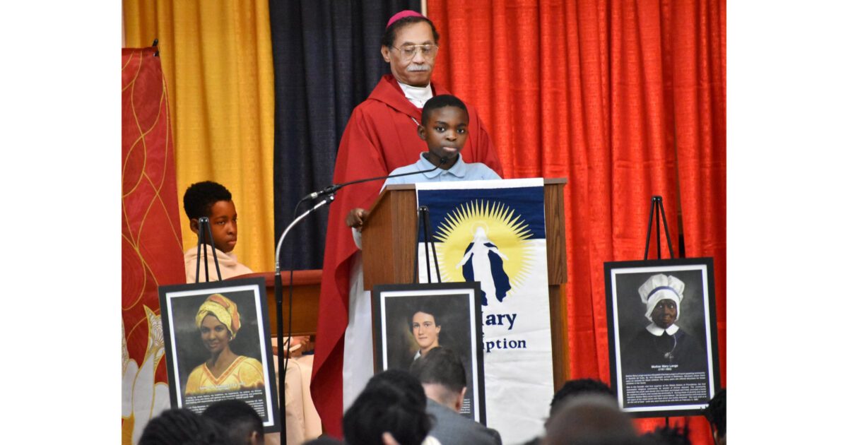 Bishop Campbell celebrates Black History Month Mass for St. Mary of the Assumption Catholic School