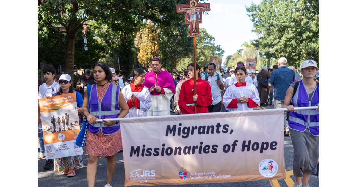 Pilgrims walk in solidarity and hope for migrants in Washington procession