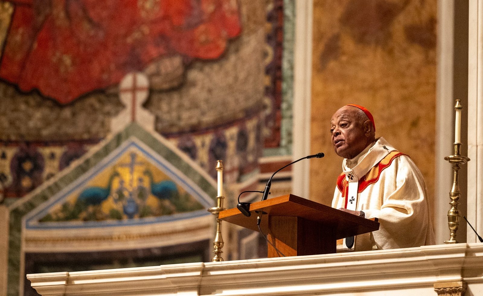Cardinal Wilton Gregory gives his homily during the Easter Vigil on March 30, 2024 at the Cathedral of St. Matthew the Apostle in Washington, D.C. (Catholic Standard photo by Mihoko Owada)