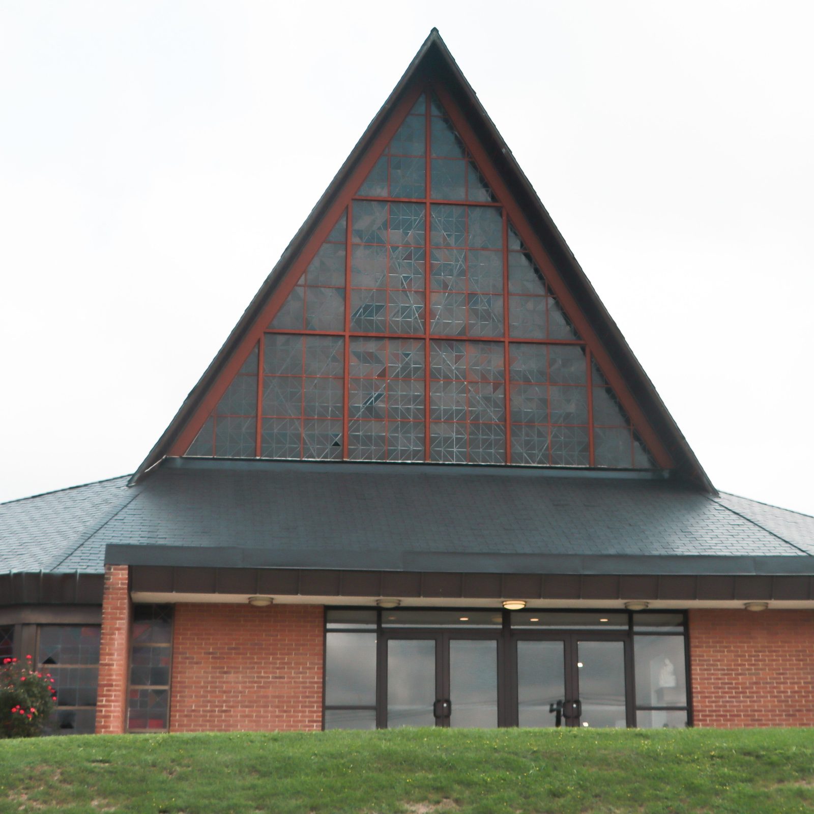 A new roof was recently installed at the Shrine of St. Jude in Rockville, Maryland. At an Aug. 18 Mass there, Washington Cardinal Wilton Gregory blessed the church roof. (Catholic Standard photo by Javier Diaz)