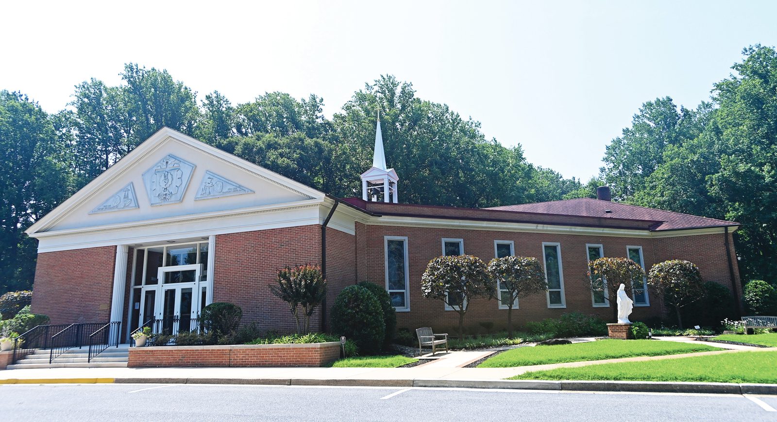 Above, Sacred Heart Church in Bowie, Maryland, and below, its historic chapel (Catholic Standard photos by Patrick Ryan)