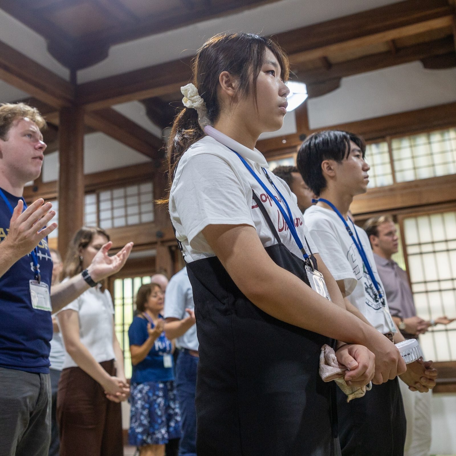 Participants in the Pilgrimage of Peace to Japan attend a Mass on Aug. 7, 2025 in the chapel of the former Jesuit novitiate in Nagatsuka, a suburb of Hiroshima. (Catholic Standard photo by Mihoko Owada)