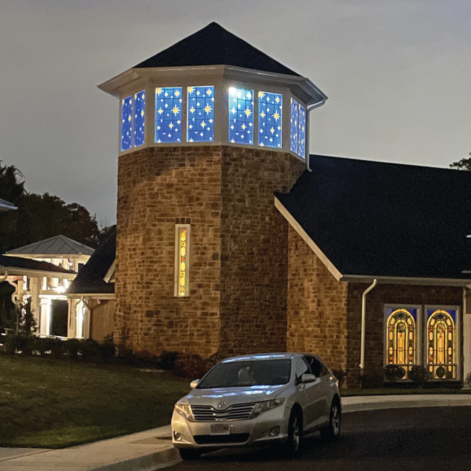 The chapel at Sacred Heart Home in Hyattsville, Maryland is seen in a photo taken just before sunrise. (Sacred Heart Home photo courtesy of Ray Alcaraz)