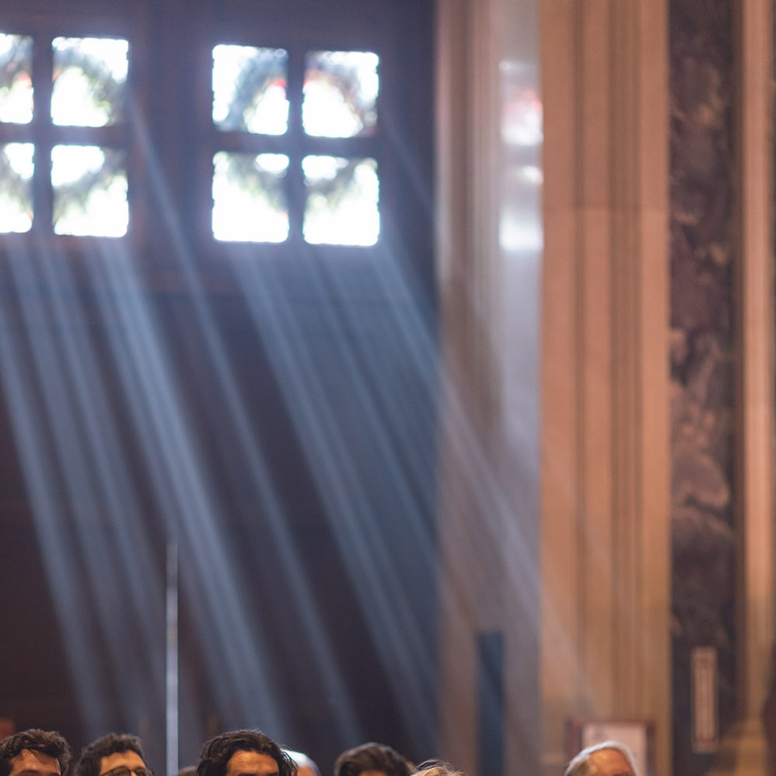 People attend a Mass for the Solemnity of the Blessed Virgin Mary, the Mother of God, and for the Opening of the Jubilee Year on Jan. 1, 2025 at the Cathedral of St. Matthew the Apostle in Washington, D.C. (Catholic Standard photo by Rachel Lincoln)